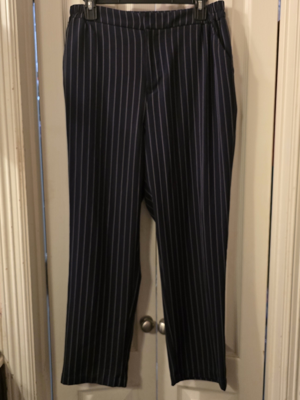 a new day Navy Pinstripe Ladies Dress Pants